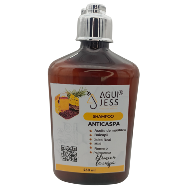 SHAMPOO ANTICASPA ACEITE DE MOSTAZA Y MIEL